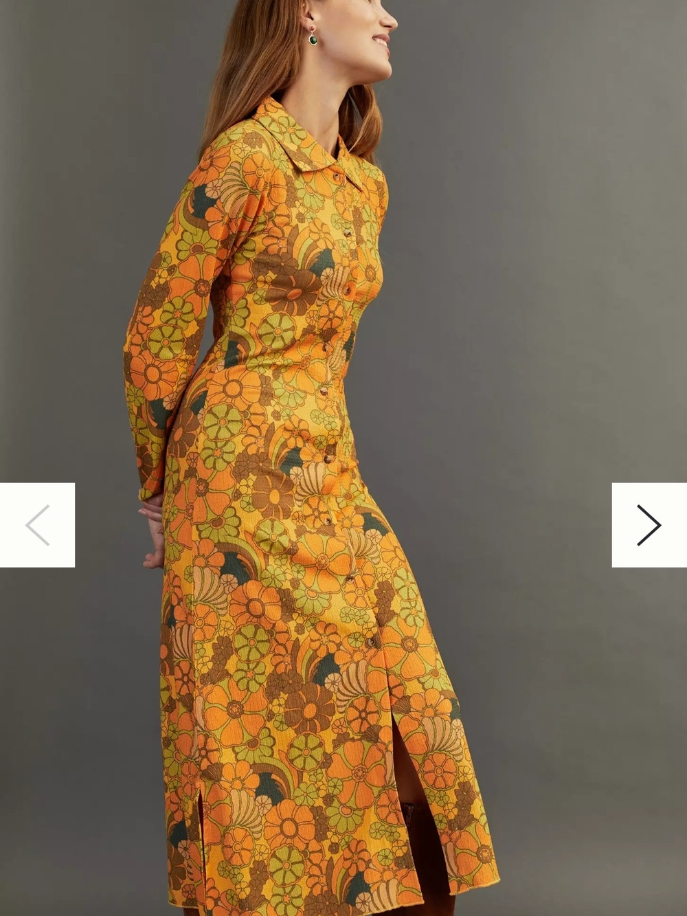Damson Madder Dolly Psychedelic Midi Dress